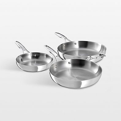View Calphalon ® Premier Stainless Steel 8", 10" and 12" Fry Pans Set details