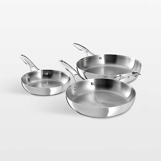 Calphalon ® Premier Stainless Steel Fry Pans, Set of 3