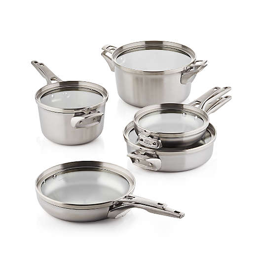 Calphalon ® Premier 10-Piece Space-Saving Stainless Steel Cookware Set