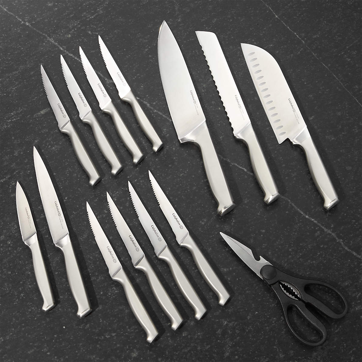 Calphalon Premier SharpIN 15-Piece Knife Block Set with Self-Sharpening  Knife Block + Reviews, Crate & Barrel Canada in 2023
