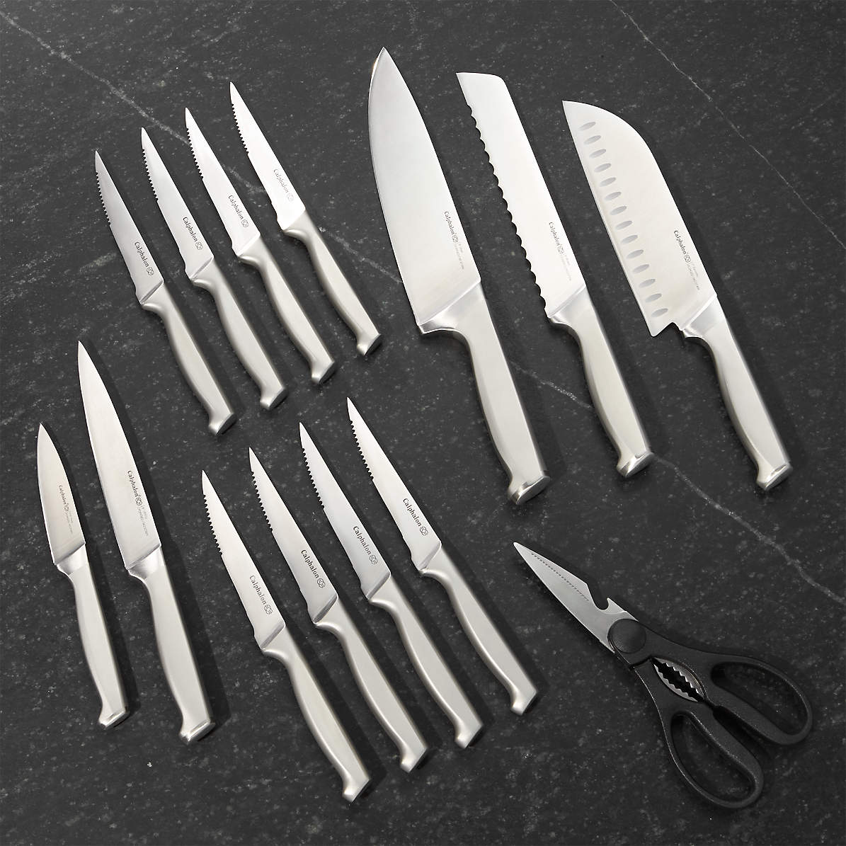 Calphalon Premier SharpIN 15-Piece Knife Block Set with Self-Sharpening Knife  Block + Reviews, Crate & Barrel Canada in 2023