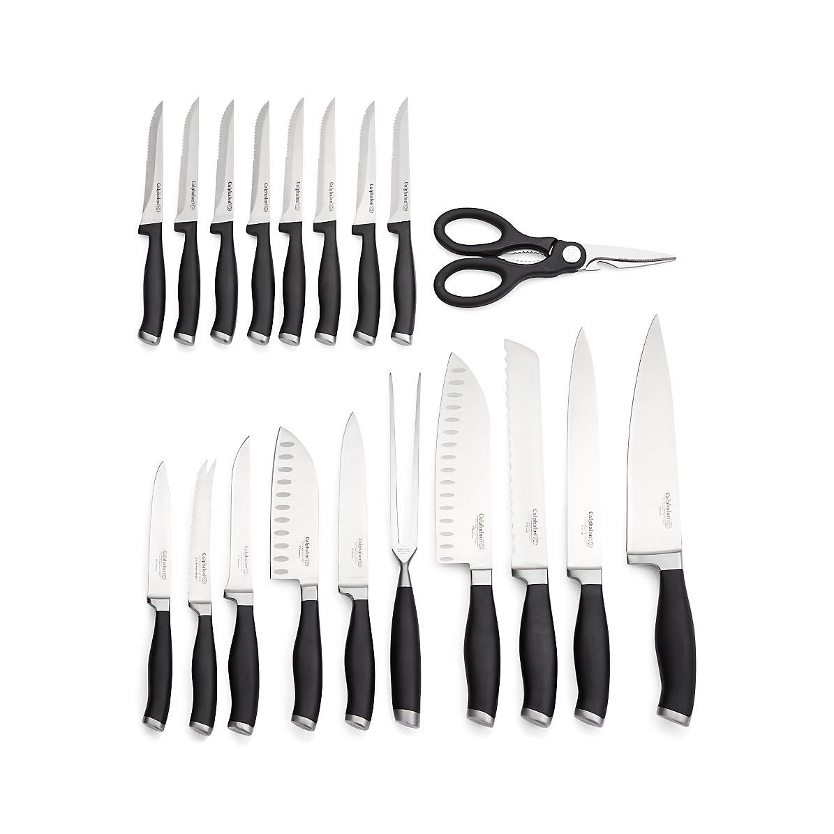 Williams Sonoma Calphalon Contemporary Self-Sharpening Knife Block Set with  SharpIN Technology, Set of 20