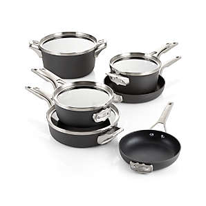 Calphalon Premier Space-Saving Hard-Anodized Nonstick 10-Piece