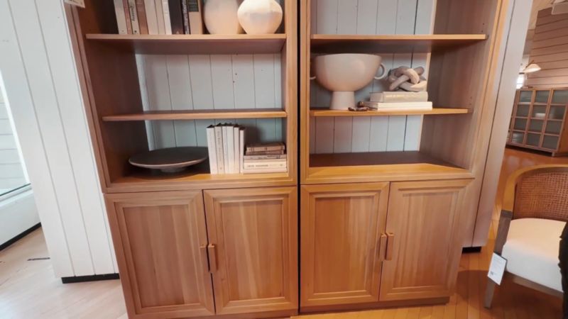 Play Calypso Natural Elm Modular Wood-Door Base and Bookshelf Hutch - video 1 of 1