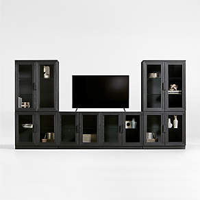 Crate and barrel glass door cabinet discount