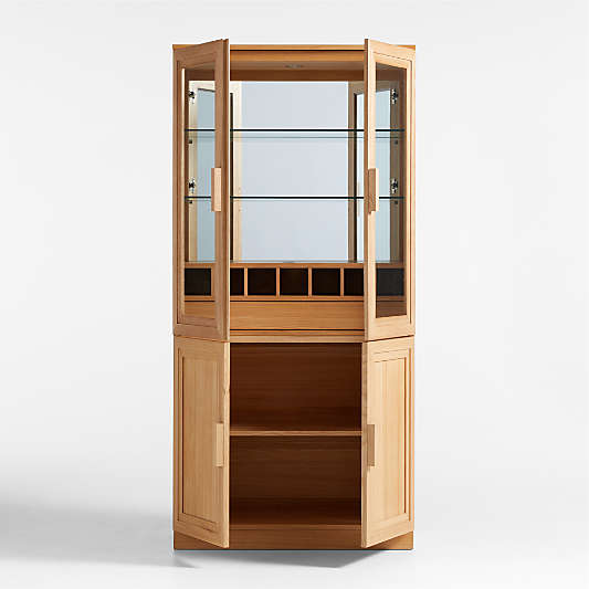Calypso 36" Natural Wood Bar Cabinet