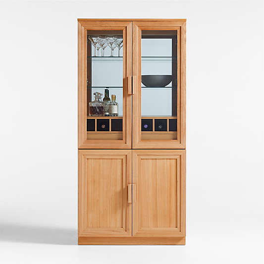 Calypso 36" Natural Wood Bar Cabinet