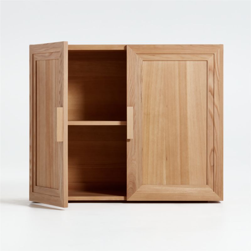 Calypso Natural Elm Wood Cabinet Base with Doors - image 3 of 4