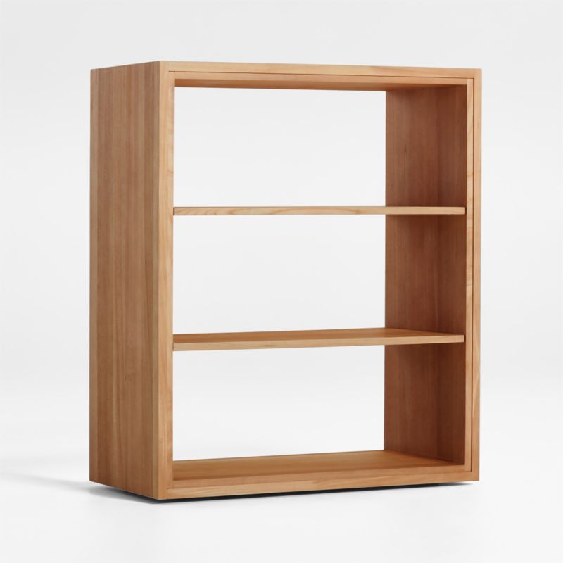 Calypso Natural Elm Wood Open Modular Bookcase Hutch - image 3 of 4