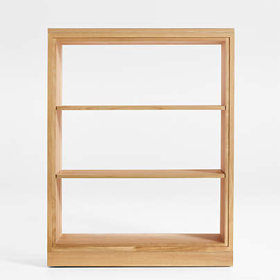 Calypso 36" Natural Wood Open Modular Bookshelf