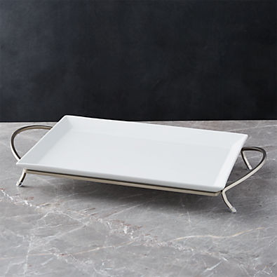 View Cambridge Rectangular Serving Platter with Stand details