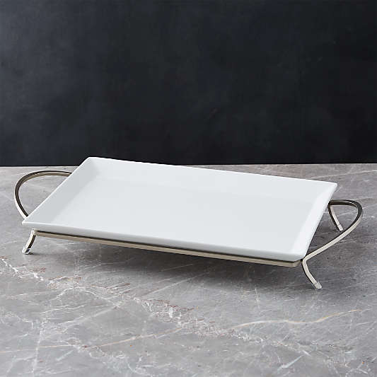 Cambridge Rectangular Serving Platter with Stand