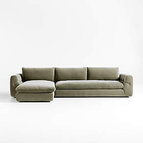 Crate and deals barrel velvet couch