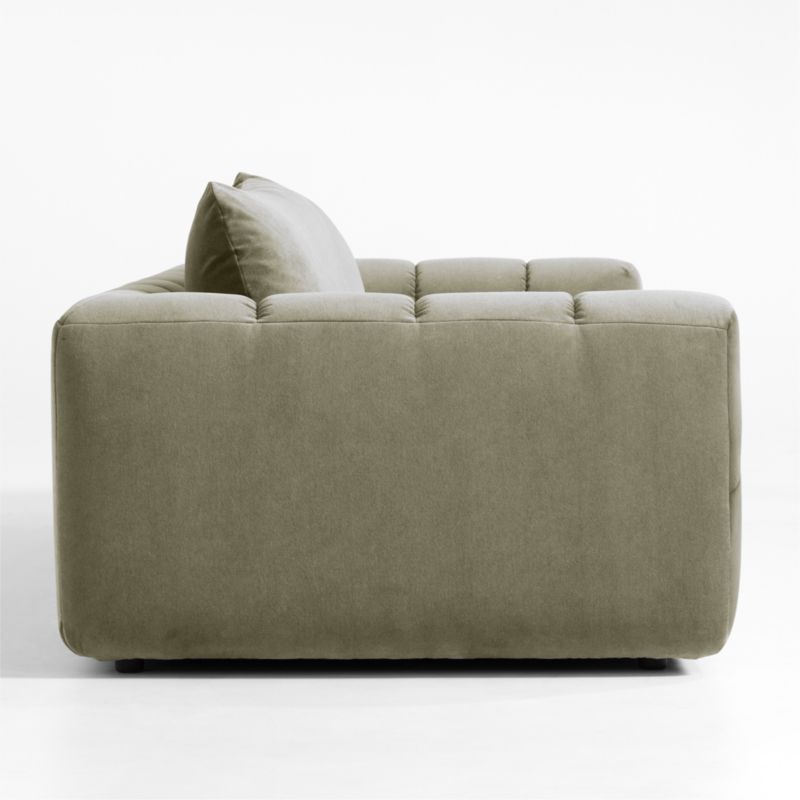 Cambria Green Velvet Sofa 96" - image 9 of 12