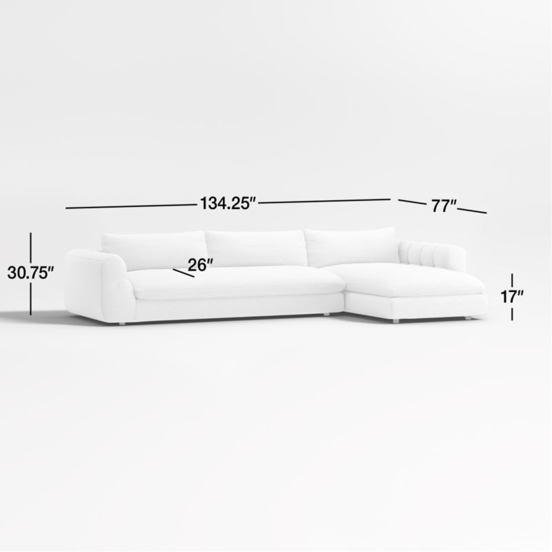 View Cambria Green Velvet 2-Piece Right-Arm Chaise Sectional Sofa - image 3 of 6