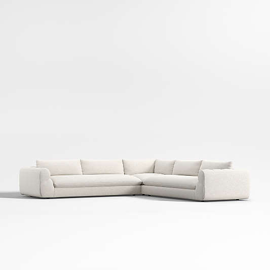 Cambria Boucle 3-Piece Corner Sectional Sofa