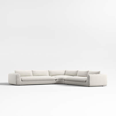 Cambria Boucle 3-Piece Corner Wedge Sectional Sofa