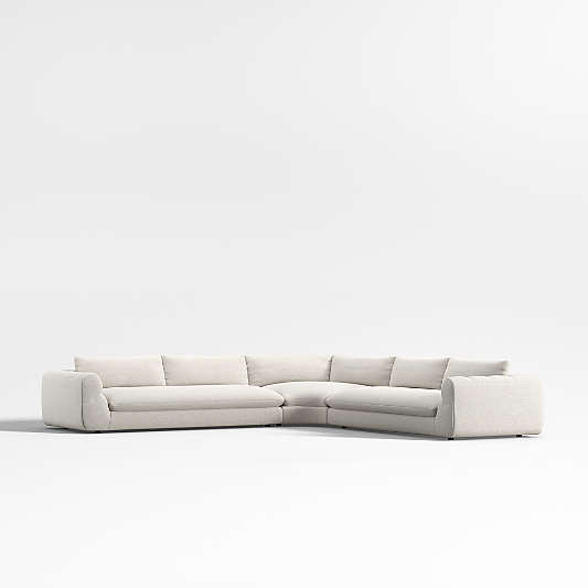 Cambria Boucle 3-Piece Corner Wedge Sectional Sofa