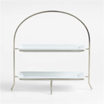 Cambridge Two-Tier Server with Plates