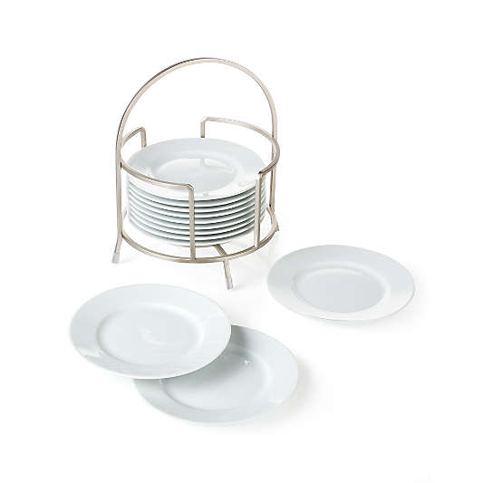 Cambridge 6" Appetizer Plates with Stand, Set of 12