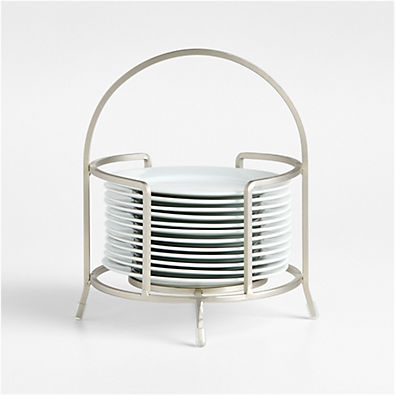 View Cambridge 6" Appetizer Plates with Stand, Set of 12 details