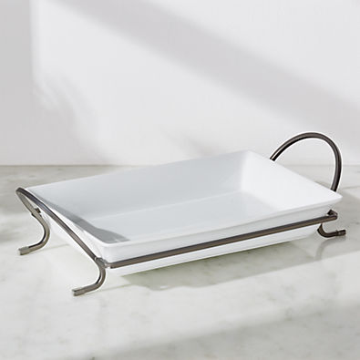 View Cambridge 13.75" Graphite Baking Dish with Rack details