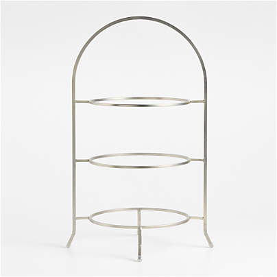 Cambridge Satin Nickel 3-Tier Stand
