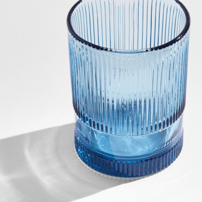 Camden 12.8-Oz. Blue Fluted Highball Glass - image 4 of 6