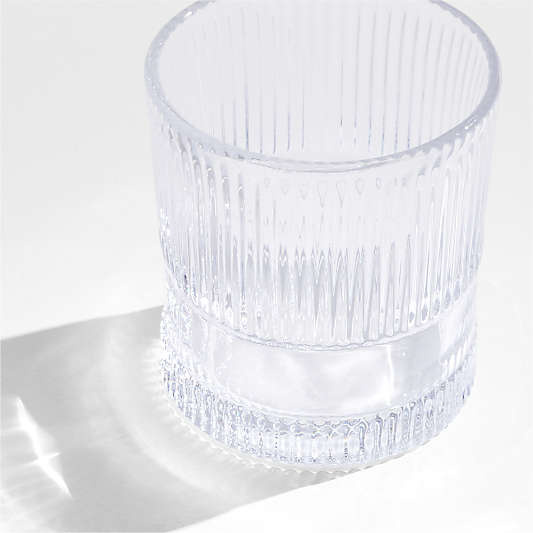 Camden 9.8-Oz. Clear Fluted Double Old-Fashioned Glass