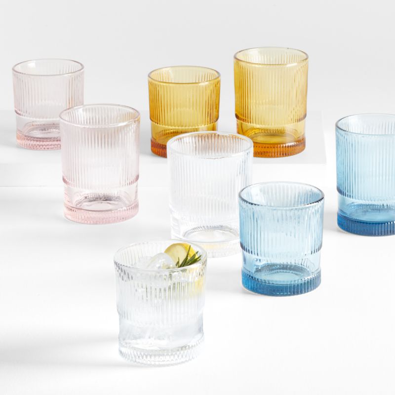 Camden Fluted Glasses | Crate & Barrel Canada