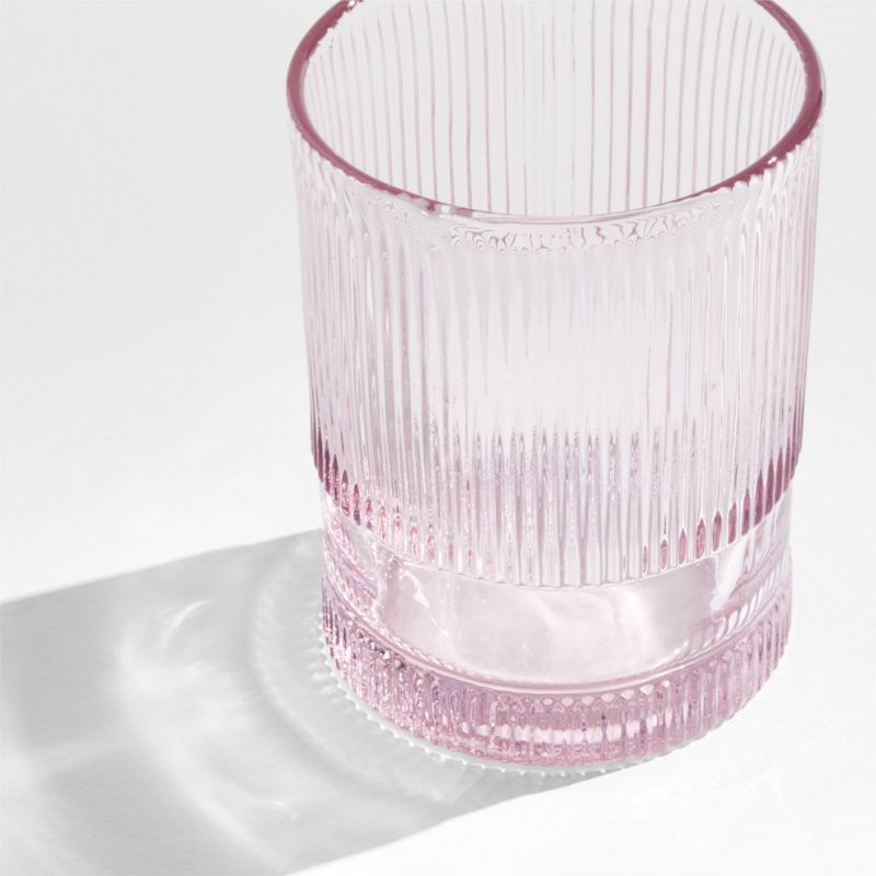 Camden 12.8-Oz. Pink Fluted Highball Glass - image 4 of 6