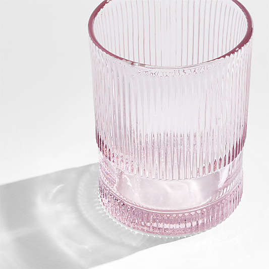 Camden 12.8-Oz. Pink Fluted Highball Glass