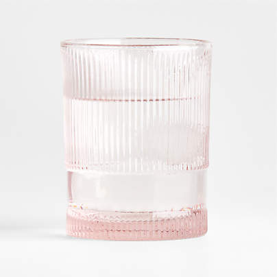 Camden 12.8-Oz. Pink Fluted Highball Glass