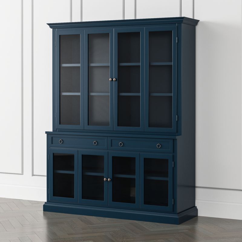 Cameo Indigo 2-Piece Entertainment Center with Glass Door + Reviews ...