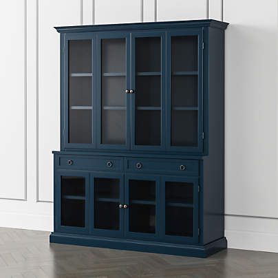 Cameo Indigo 2-Piece Entertainment Center with Glass Door