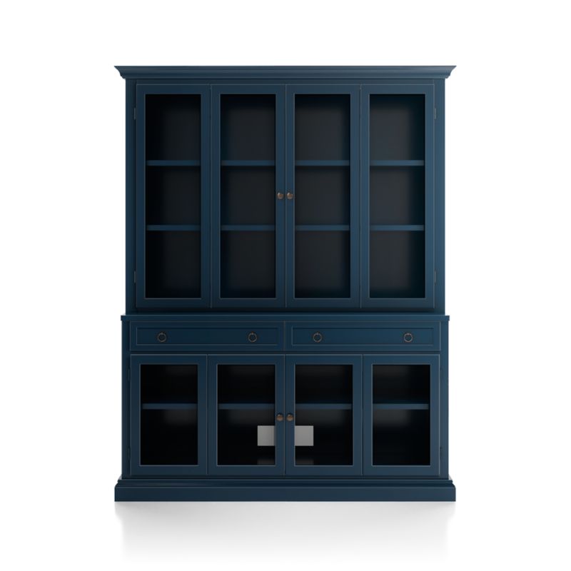 Cameo Indigo 2-Piece Entertainment Center with Glass Door