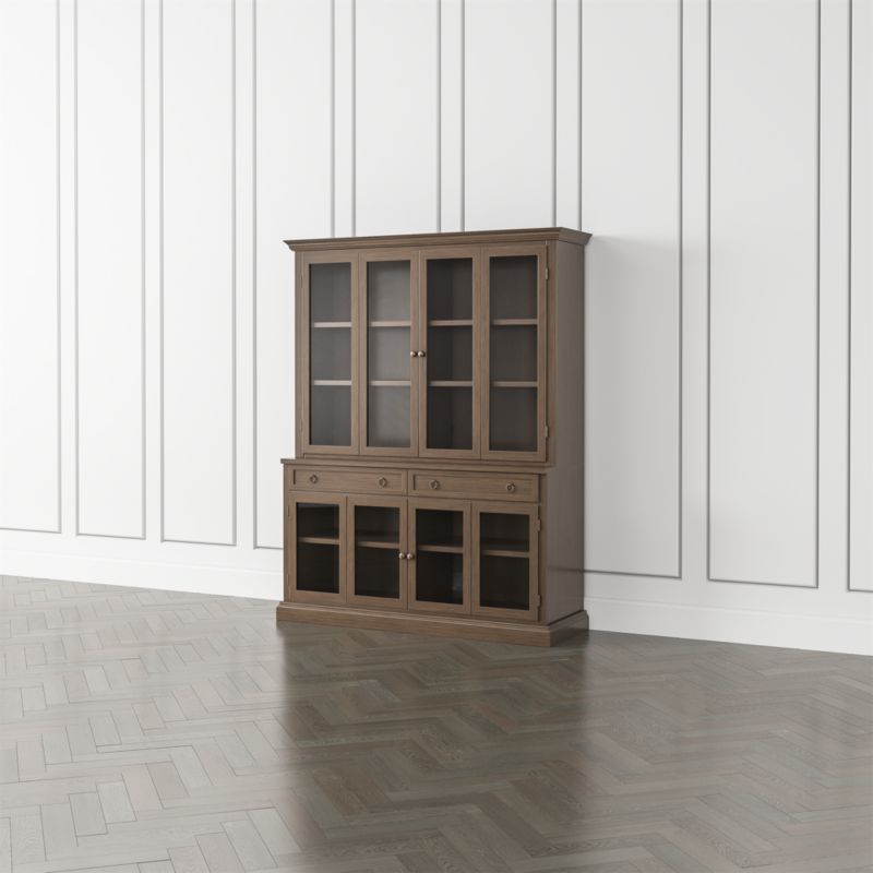 Cameo Pinot Lancaster 2-Piece Entertainment Center with Glass Door