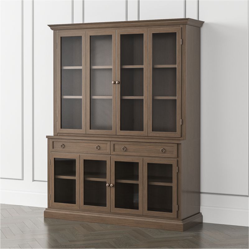 Cameo Pinot Lancaster 2-Piece Entertainment Center with Glass Door