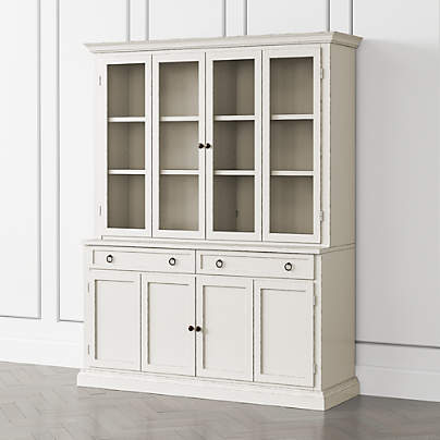 Cameo Dama 2-Piece Entertainment Center with Wood and Glass Doors