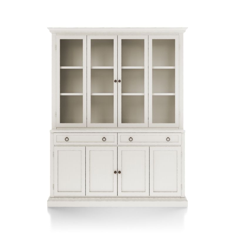 Cameo Dama 2-Piece Entertainment Center with Wood and Glass Doors