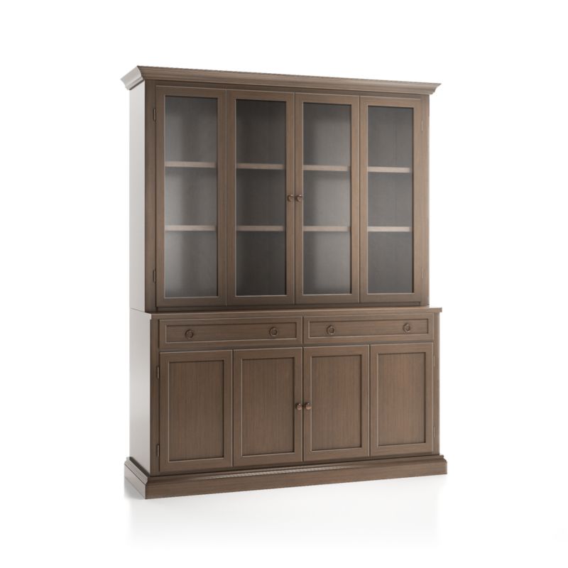 Cameo Pinot Lancaster 2-Piece Entertainment Center with Wood and Glass Doors