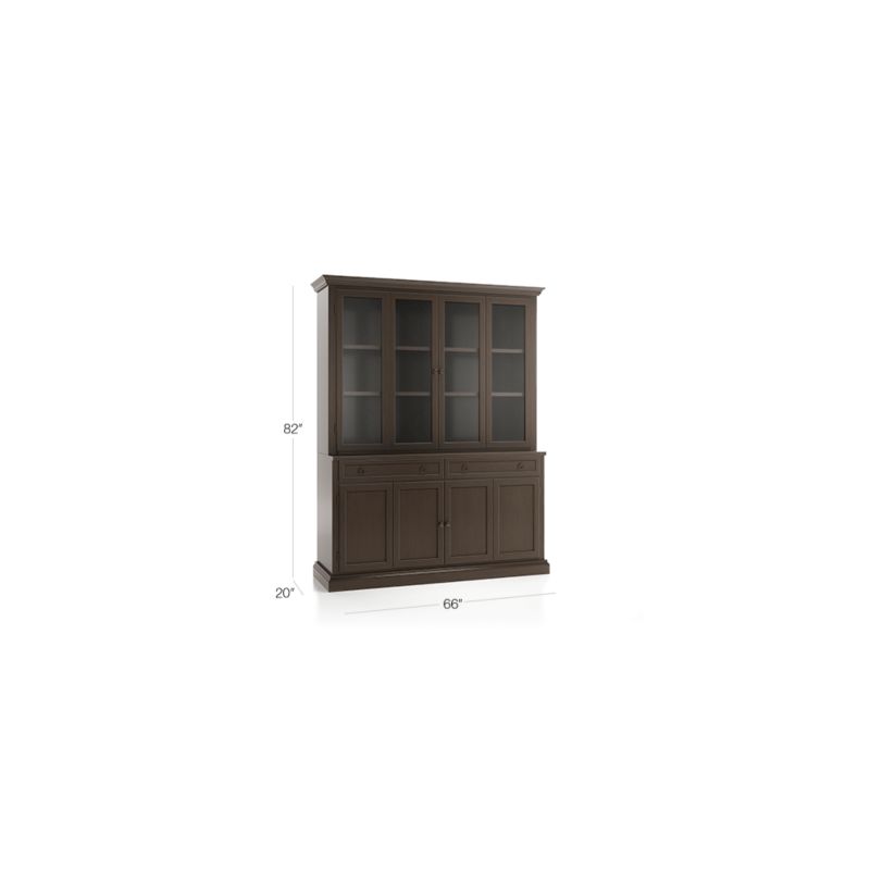 Cameo Pinot Lancaster 2-Piece Entertainment Center with Wood and Glass Doors