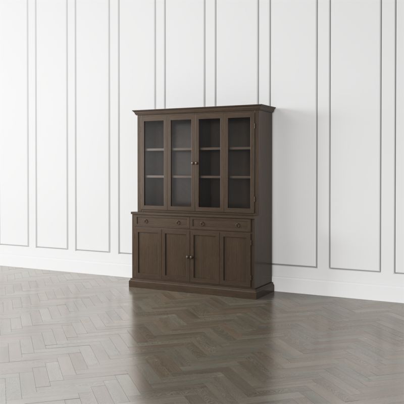 Cameo Pinot Lancaster 2-Piece Entertainment Center with Wood and Glass Doors