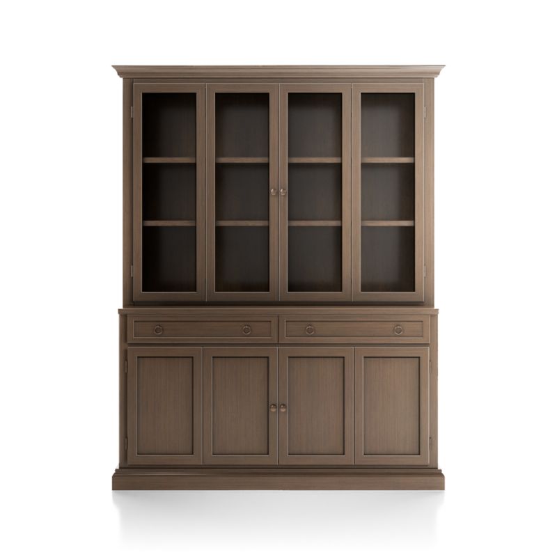 Cameo Pinot Lancaster 2-Piece Entertainment Center with Wood and Glass Doors