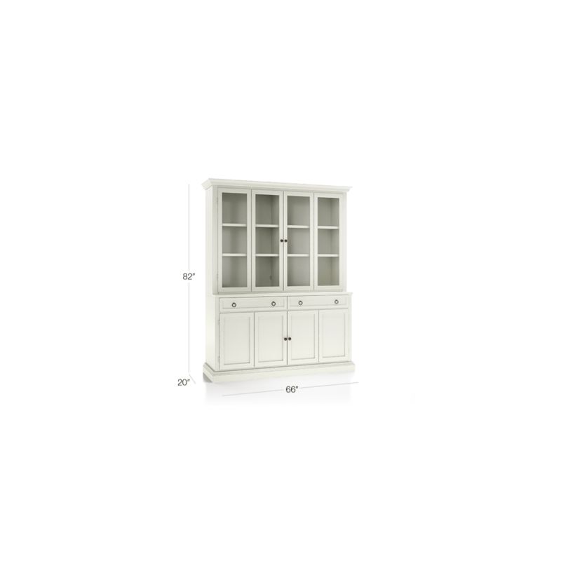 Cameo Vamelie 2-Piece Entertainment Center with Wood and Glass Doors