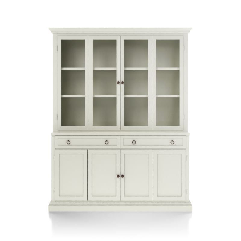 Cameo Vamelie 2-Piece Entertainment Center with Wood and Glass Doors
