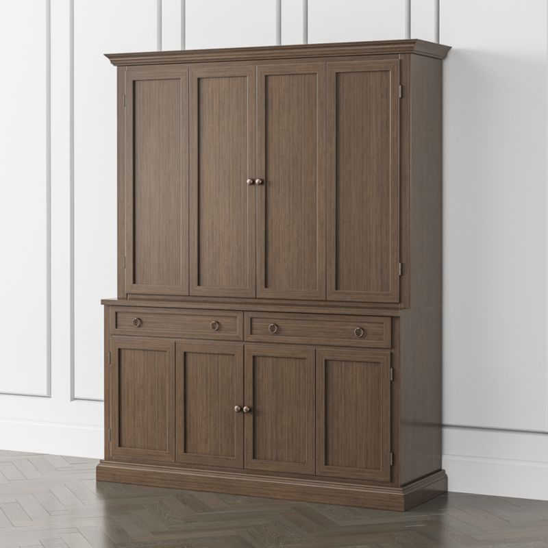 Cameo Pinot Lancaster 2-Piece Entertainment Center with Wood Doors