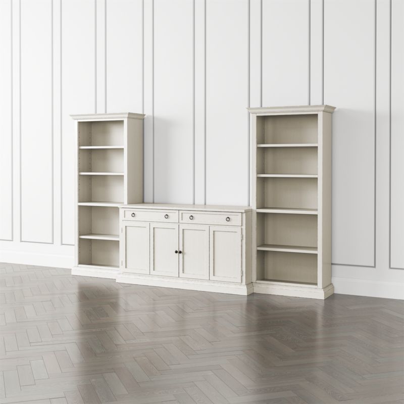 Cameo Dama 3-Piece Entertainment Center with Open Bookcases - image 2 of 8