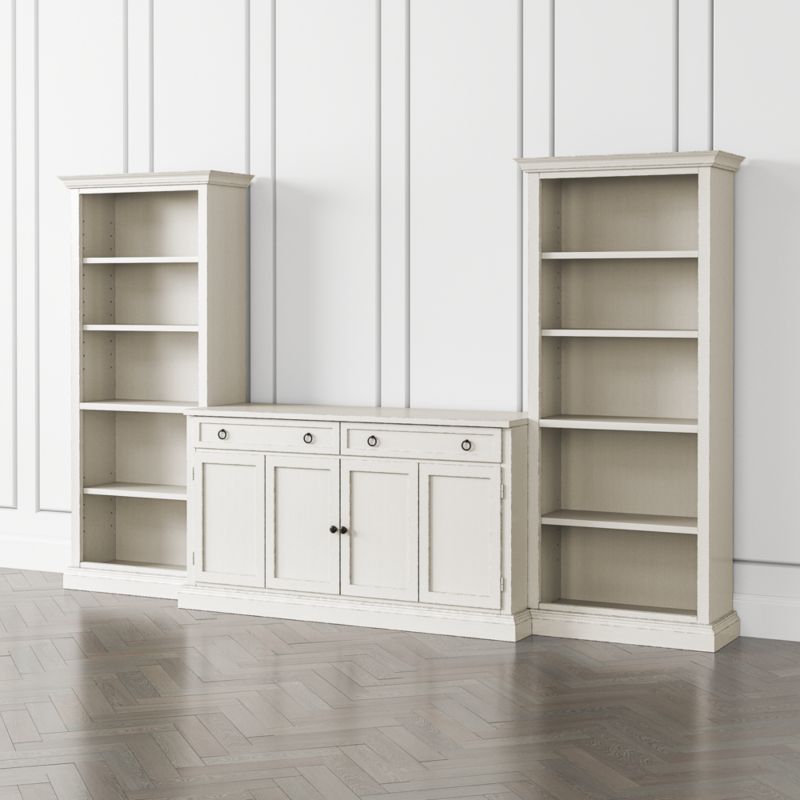 Cameo Dama 3-Piece Entertainment Center with Open Bookcases - image 0 of 8