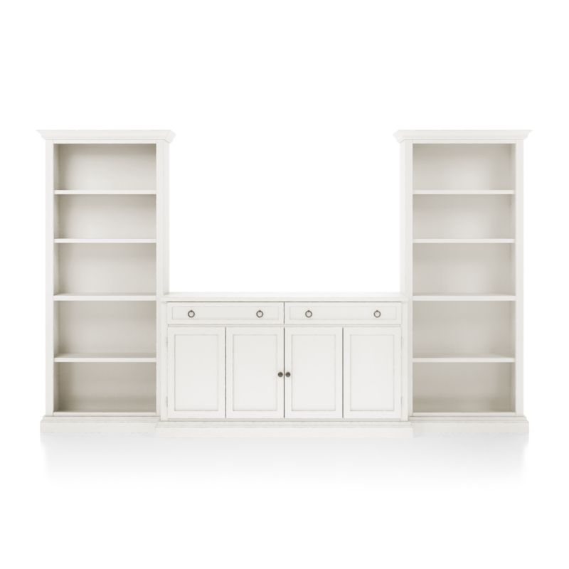 Cameo Dama 3-Piece Entertainment Center with Open Bookcases - image 7 of 8